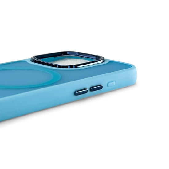 HURTEL Etui case na iPhone 16 Magnetic Collection MagSafe - jasnoniebieski
