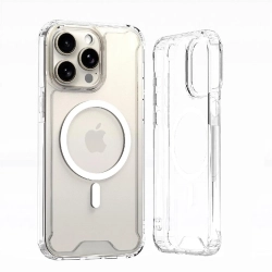 HURTEL Etui pokrowiec na iPhone 16 Clear Corner Case MagSafe