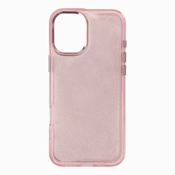 HURTEL Etui pokrowiec na iPhone 16 Glitter Case - różowe z brokatem