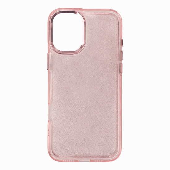 HURTEL Etui pokrowiec na iPhone 16 Glitter Case - różowe z brokatem