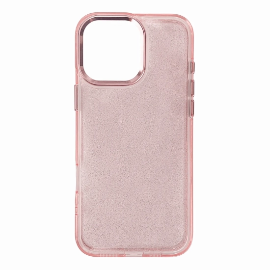HURTEL Etui pokrowiec na iPhone 16 Pro Glitter Case - różowe z brokatem