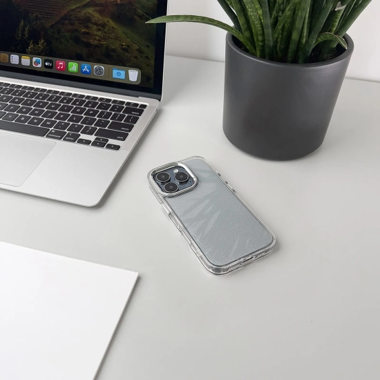 HURTEL Etui pokrowiec na iPhone 16 Pro Max Glitter Case - przezroczyste z