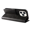 HURTEL Etui pokrowiec na iPhone 16 Pro Leather Book Case - czarny