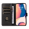 HURTEL Etui pokrowiec na iPhone 16 Pro Max Leather Book Case - czarny