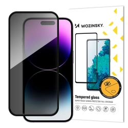 WOZINSKY Szkło hartowane prywatyzujące na iPhone 16 z filtrem anti-spy