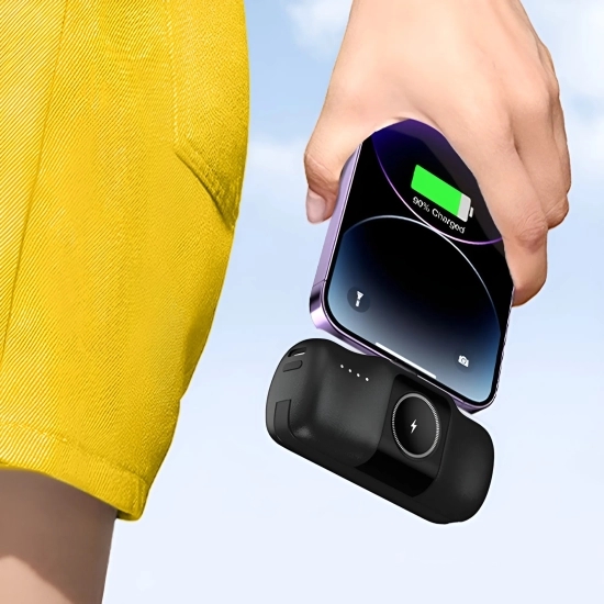 WOZINSKY Mini powerbank 5000mAh 15W iPhone Lightning i ładowarką do Apple
