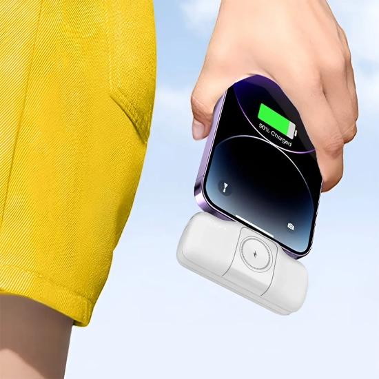 Powerbank Wozinsky WF16-YLS 5000mAh 15W Lightning biały