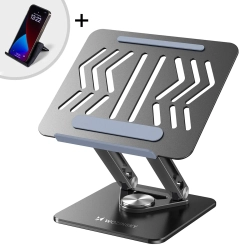 WOZINSKY ZESTAW Podstawka pod laptopa aluminiowa 360 + podstawka do