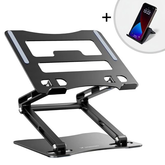 WOZINSKY ZESTAW Podstawka pod laptopa aluminiowa + podstawka do smartfona