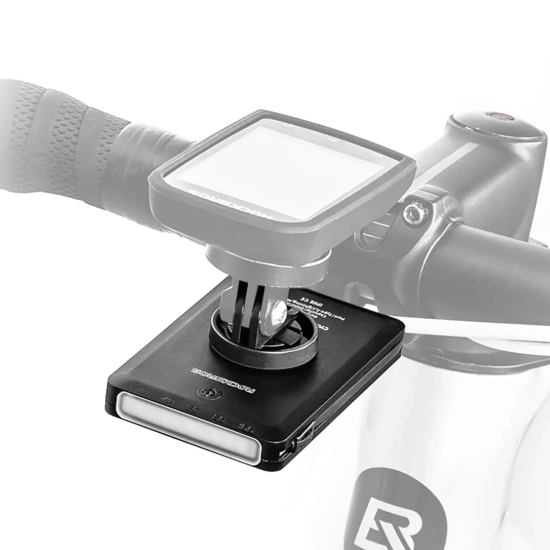 ROCKBROS 2w1 Lampka rowerowa przednia 150lm pod licznik z powerbankiem