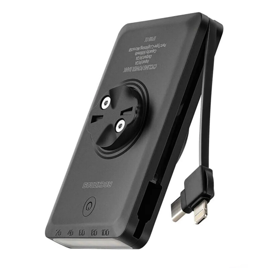 ROCKBROS 2w1 Lampka rowerowa przednia 150lm pod licznik z powerbankiem