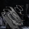 HURTEL Etui pokrowiec na iPhone 16 Pro Hybrid Armor Trendy MagSafe - czarny