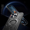 HURTEL Etui pokrowiec na iPhone 16 Pro Hybrid Armor Trendy MagSafe - czarny