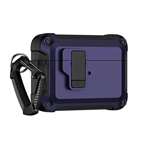 HURTEL Etui pancerne pokrowiec na słuchawki Airpods 4 z karabińczykiem