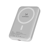 WOZINSKY Powerbank magnetyczny 10000 mAh z kablem USB-C 25 cm - biały