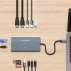 WOZINSKY 14w1 HUB do 3 monitorów USB-A USB-C DisplayPort HDMI RJ45 SD TF