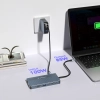 WOZINSKY 14w1 HUB do 3 monitorów USB-A USB-C DisplayPort HDMI RJ45 SD TF