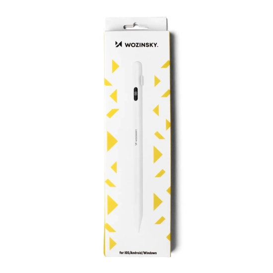 WOZINSKY Rysik aktywny Stylus uniwersalny do Android i iOS USB-C - biały