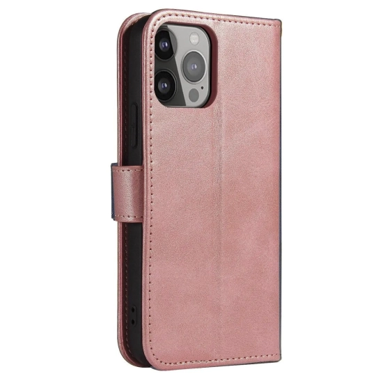 HURTEL Etui pokrowiec z klapką do Samsung Galaxy S25 Magnet Case - różowe
