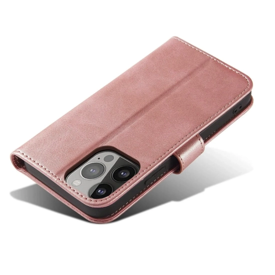 HURTEL Etui pokrowiec z klapką do Samsung Galaxy S25 Magnet Case - różowe