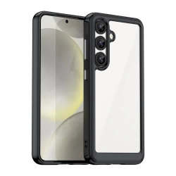 HURTEL Etui silikonowe z żelową ramką do Samsung Galaxy S25 Outer Space