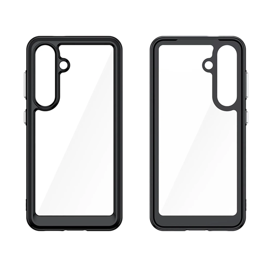 HURTEL Etui silikonowe z żelową ramką do Samsung Galaxy S25 Outer Space