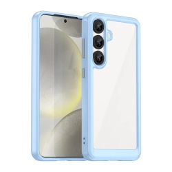 HURTEL Etui silikonowe z żelową ramką do Samsung Galaxy S25 Outer Space