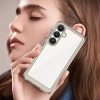 HURTEL Etui silikonowe z żelową ramką do Samsung Galaxy S25 Outer Space