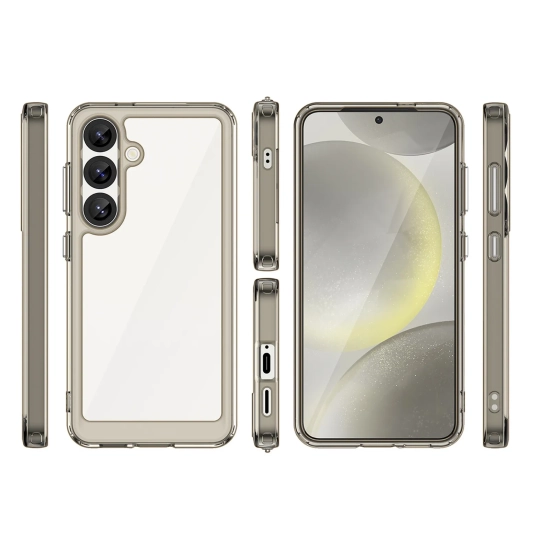 HURTEL Etui silikonowe z żelową ramką do Samsung Galaxy S25 Outer Space