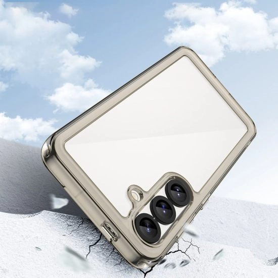 HURTEL Etui silikonowe z żelową ramką do Samsung Galaxy S25 Outer Space