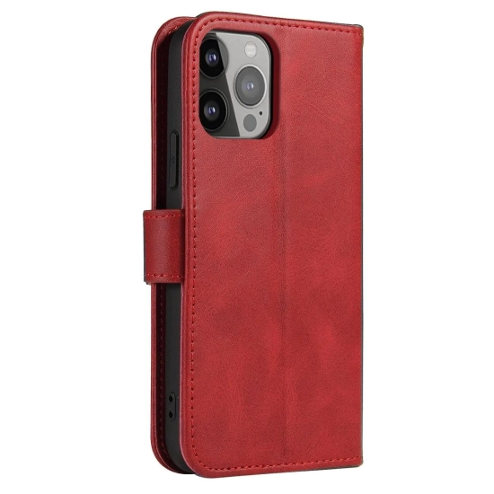 HURTEL Etui ochronne z klapką do Samsung Galaxy S25+ Magnet Case - czerwone