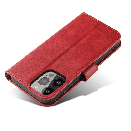 HURTEL Etui ochronne z klapką do Samsung Galaxy S25+ Magnet Case - czerwone