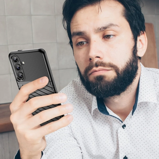 HURTEL Etui silikonowe pancerny pokrowiec do Samsung Galaxy S25+ Thunder