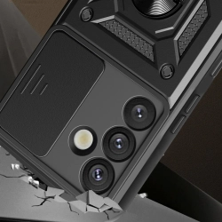HURTEL Etui pancerne z osłoną aparatu ringiem podstawką do Samsung Galaxy