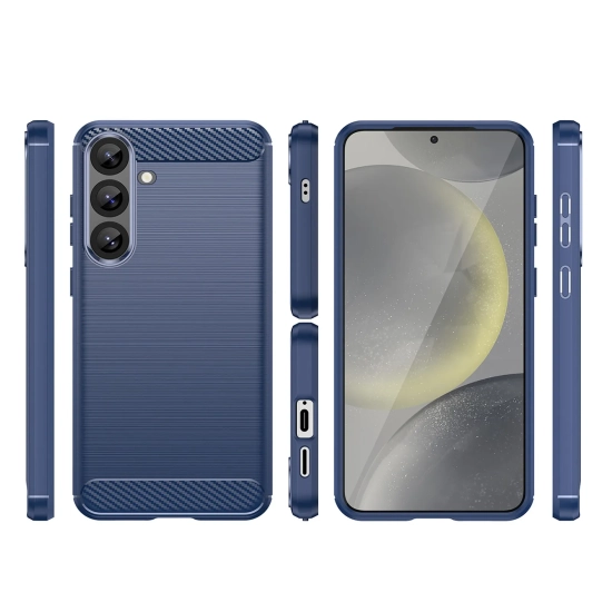 HURTEL Etui pokrowiec silikonowy do Samsung Galaxy S25+ Carbon Case