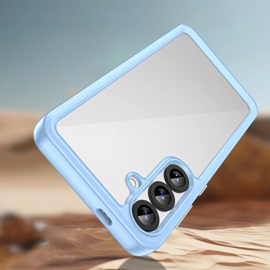 HURTEL Etui silikonowe z żelową ramką do Samsung Galaxy S25+ Outer Space
