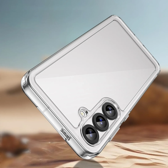 HURTEL Etui silikonowe z żelową ramką do Samsung Galaxy S25+ Outer Space