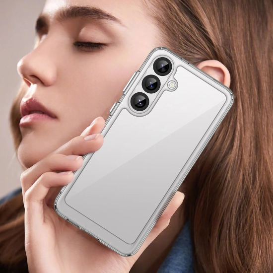 HURTEL Etui silikonowe z żelową ramką do Samsung Galaxy S25+ Outer Space