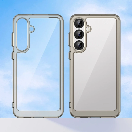 HURTEL Etui silikonowe z żelową ramką do Samsung Galaxy S25+ Outer Space