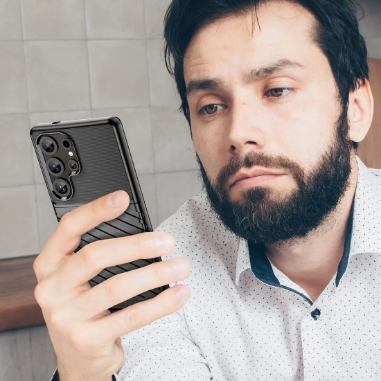 HURTEL Etui silikonowy pancerny pokrowiec do Samsung Galaxy S25 Ultra