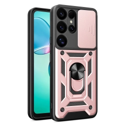 HURTEL Etui pancerne z osłoną aparatu ringiem podstawką do Samsung Galaxy