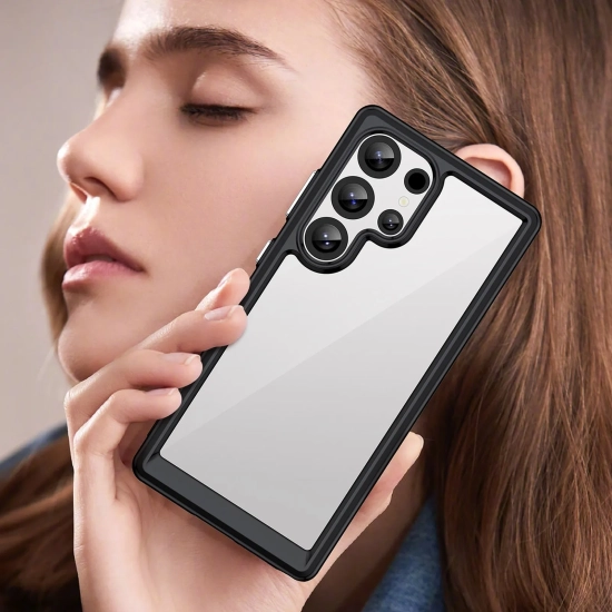 HURTEL Etui silikonowe z żelową ramką do Samsung Galaxy S25 Ultra Outer