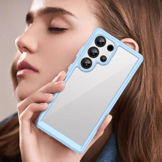 HURTEL Etui silikonowe z żelową ramką do Samsung Galaxy S25 Ultra Outer