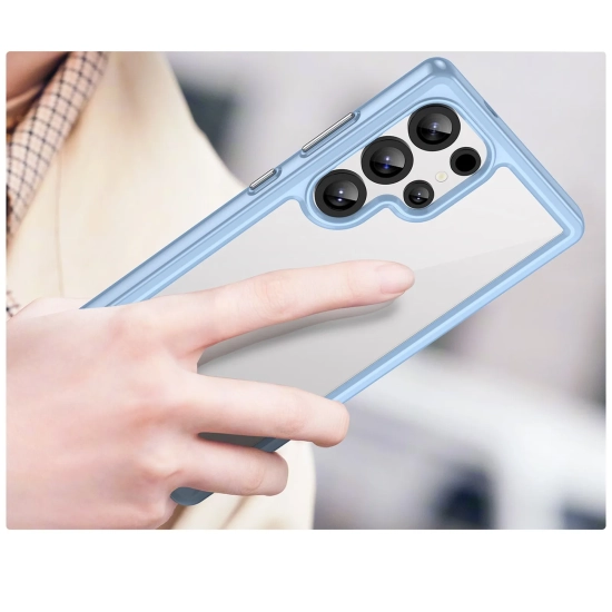 HURTEL Etui silikonowe z żelową ramką do Samsung Galaxy S25 Ultra Outer