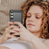 HURTEL Etui silikonowe do Samsung Galaxy S24 FE Carbon Case - czarny