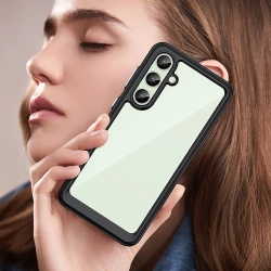 HURTEL Etui silikonowe z żelową ramką do Samsung Galaxy S24 FE Outer Space