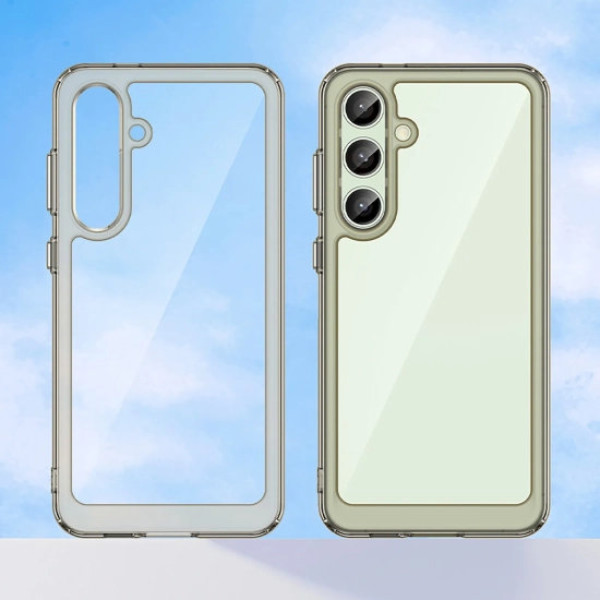 HURTEL Etui silikonowe z żelową ramką do Samsung Galaxy S24 FE Outer Space