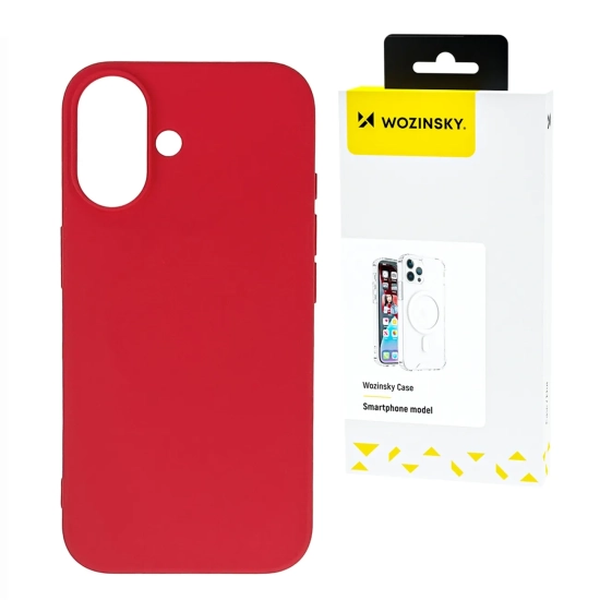 WOZINSKY Silikonowe etui na Samsung Galaxy S25+ Silicone Case - czerwone