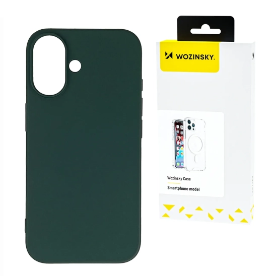 WOZINSKY Silikonowe etui na Samsung Galaxy S25+ Silicone Case - zielone