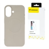WOZINSKY Etui na Samsung Galaxy S25 Liquid Silicone Case MagSafe - beżowe